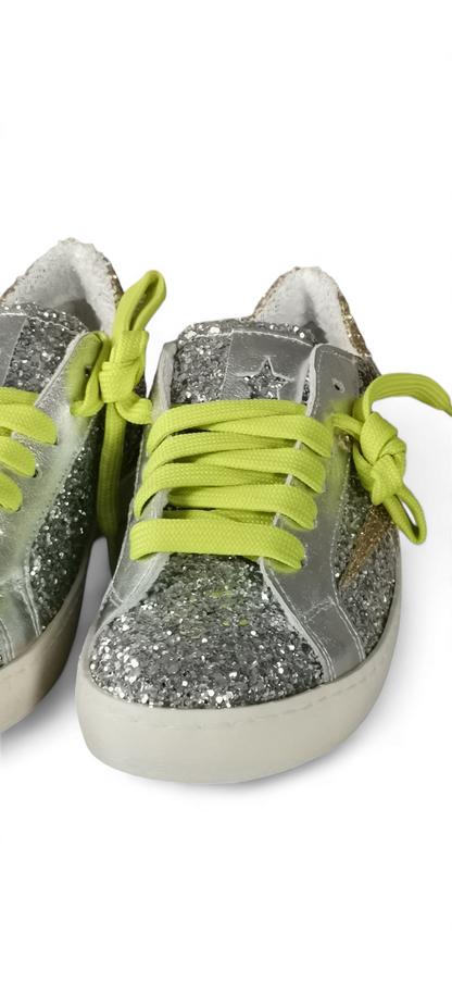 Sneakers AllGlitter silver DIVINE FOLLIE