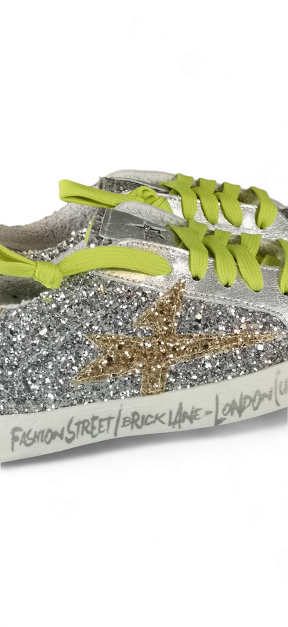 Sneakers AllGlitter silver DIVINE FOLLIE