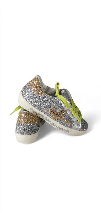 Sneakers AllGlitter silver DIVINE FOLLIE