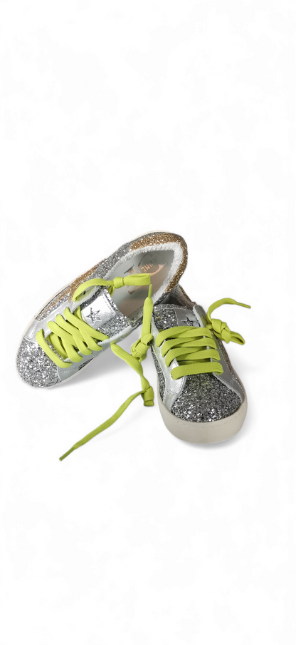 Sneakers AllGlitter silver DIVINE FOLLIE