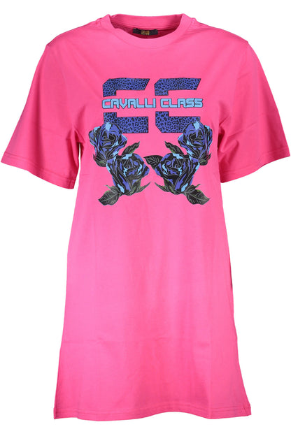 T-shirt lunga CAVALLI CLASS fucsia mod.JD060