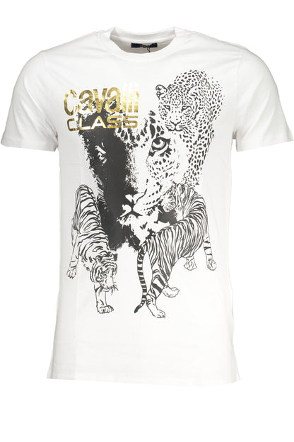 t-shirt uomo CAVALLI CLASS bianca