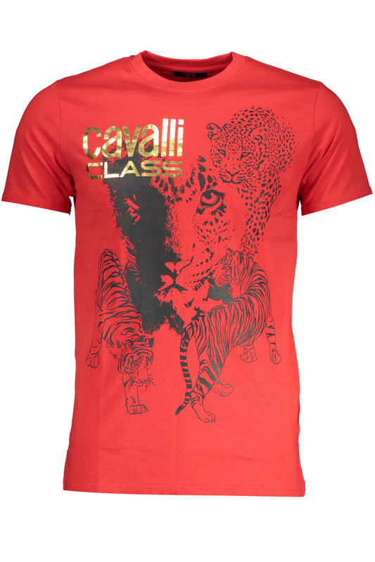 t-shirt uomo CAVALLI CLASS rossa