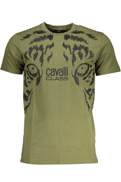 t-shirt uomo CAVALLI CLASS verde Tiger