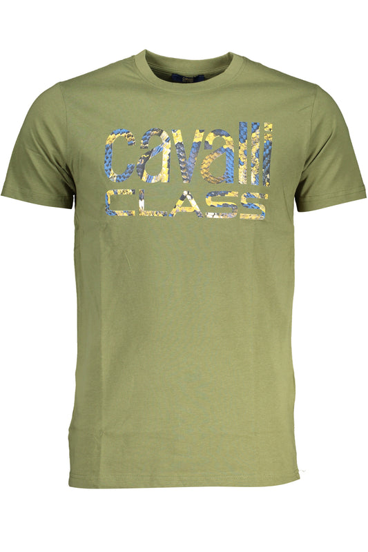 t-shirt uomo CAVALLI CLASS verde militare