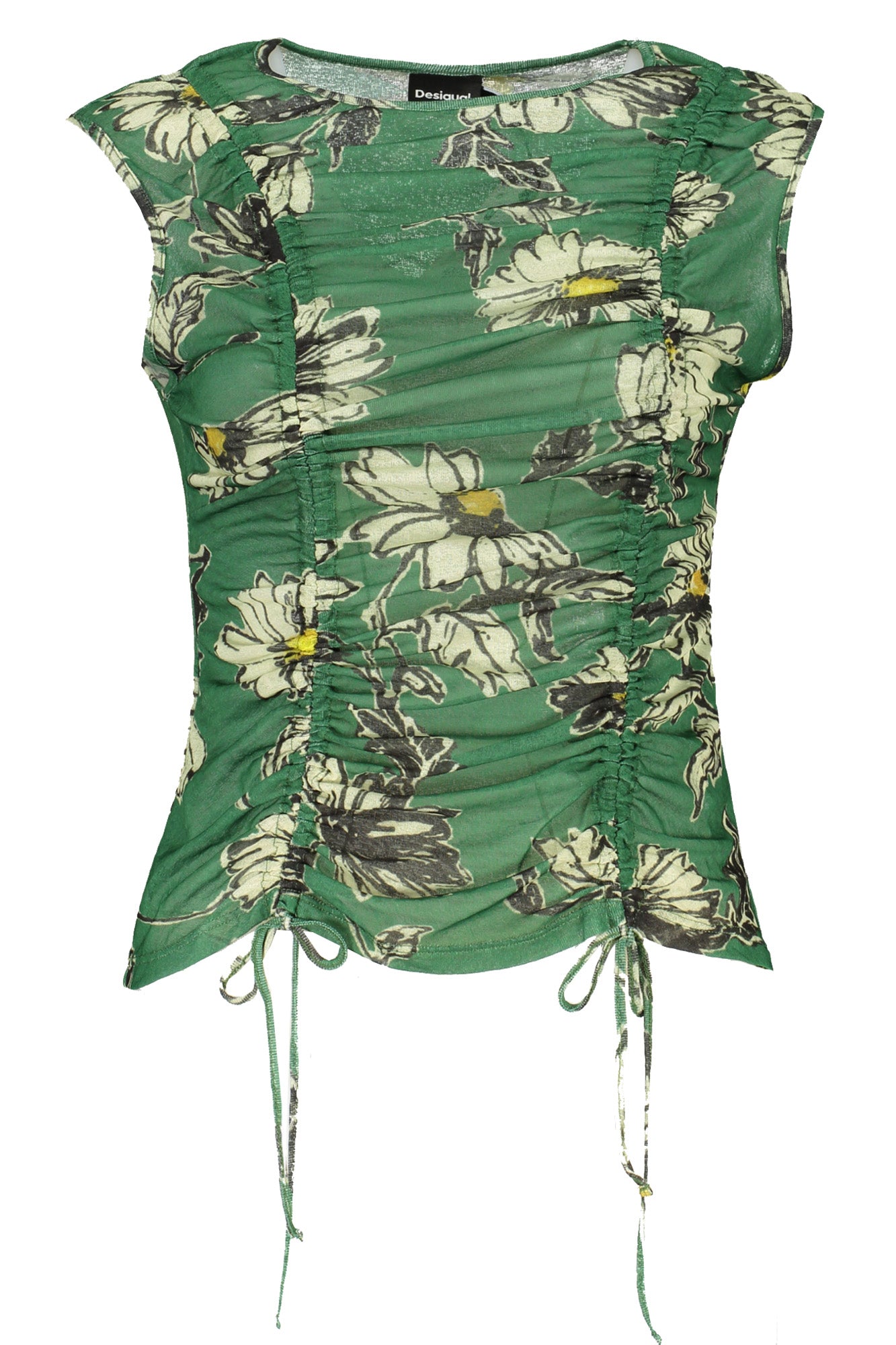 maglia DESIGUAL fantasia fiori verde