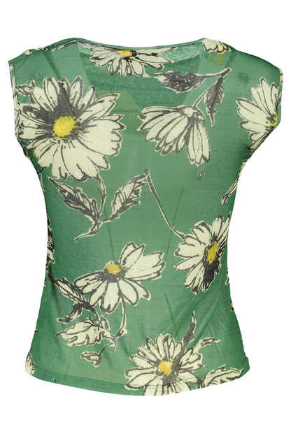 maglia DESIGUAL fantasia fiori verde