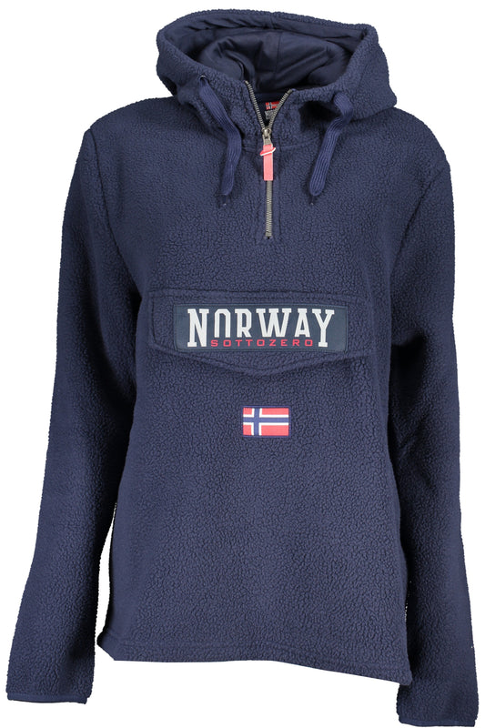 felpa donna manica lunga NORWAY  blu navy