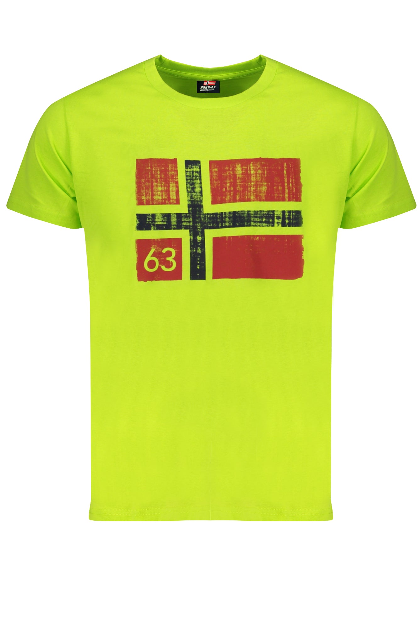 t-shirt uomo NORWAY 1963 verde acido