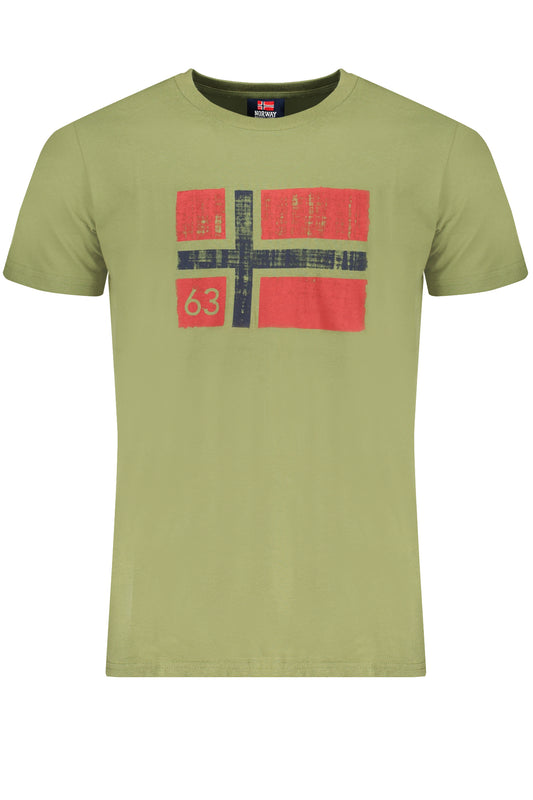 t-shirt uomo NORWAY 1963 verde militare