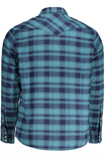 Camicia scozzese blu WRANGLER